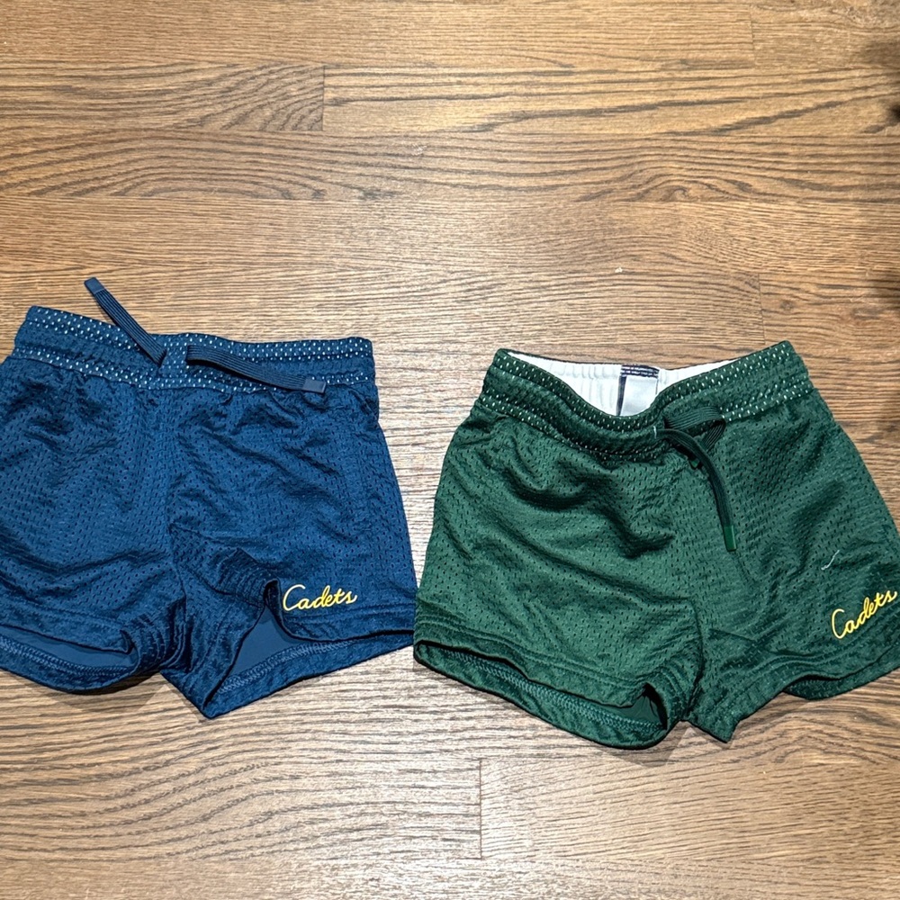 Cadets Blue and Green Mesh Shorts Set of 2